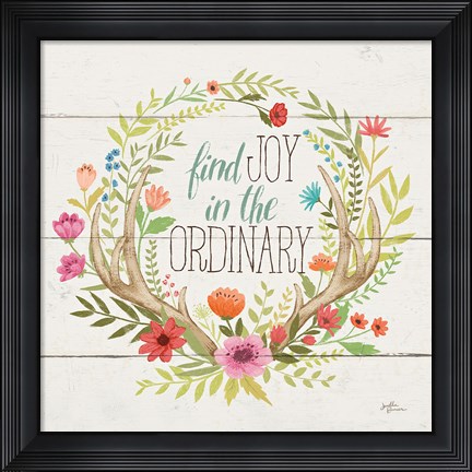 Framed Rustic Bloom V Print