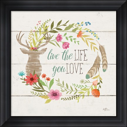 Framed Rustic Bloom IV Print