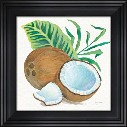 Framed Coconut Palm II Print