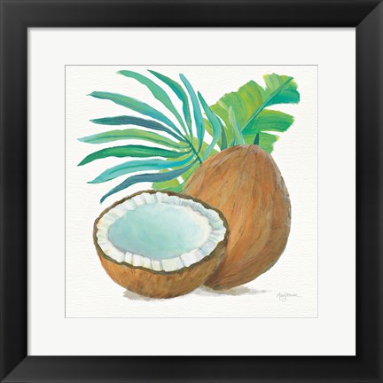 Framed Coconut Palm III Print