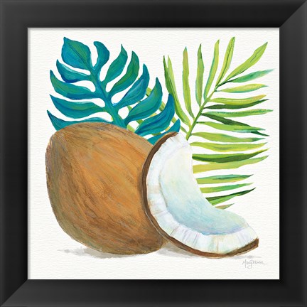 Framed Coconut Palm IV Print