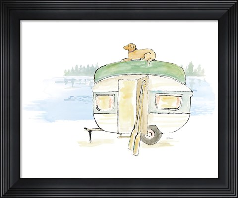Framed Lakeside Days II Print