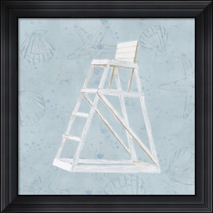 Framed Serene Seaside II Print