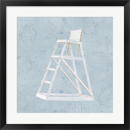 Framed Serene Seaside II Print