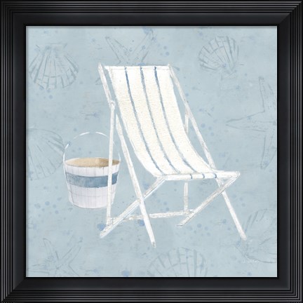 Framed Serene Seaside III Print
