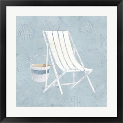 Framed Serene Seaside III Print