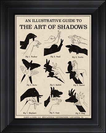 Framed Art of Shadows X Print