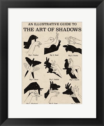 Framed Art of Shadows X Print