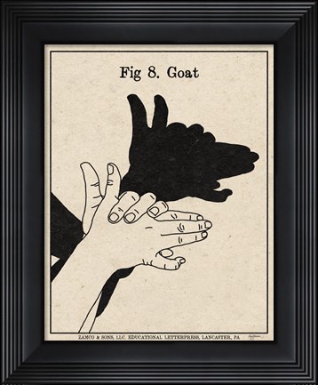 Framed Art of Shadows VIII Print