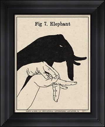 Framed Art of Shadows VII Print