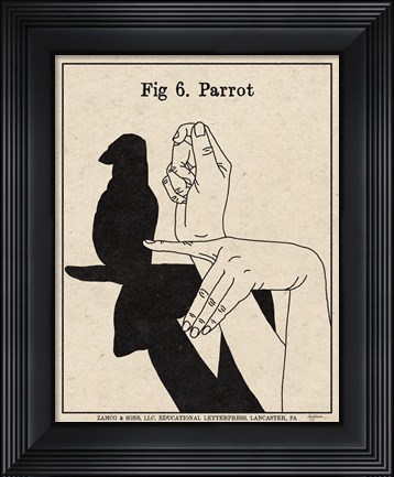 Framed Art of Shadows VI Print