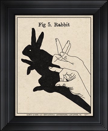 Framed Art of Shadows V Print