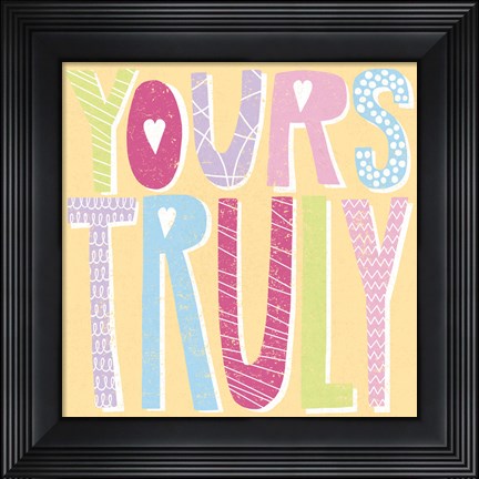 Framed Words of Love III Print