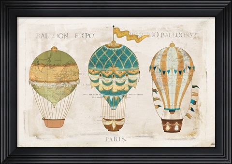 Framed Balloon Expo I Print