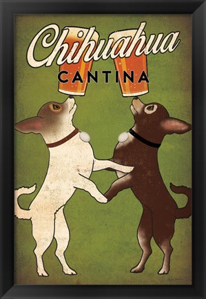 Framed Double Chihuahua Print