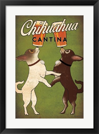 Framed Double Chihuahua Print