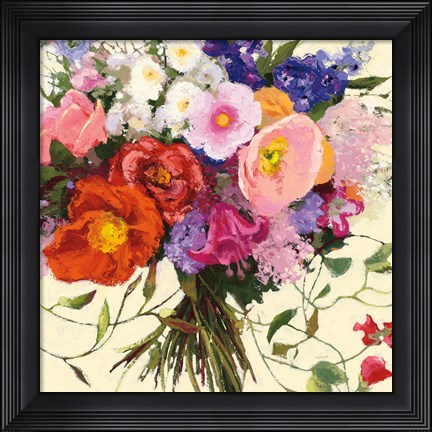 Framed Bouquet de Printemps Print