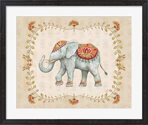 Framed Elephant Walk V Print