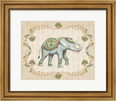 Framed Elephant Walk IV Print