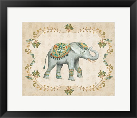 Framed Elephant Walk IV Print