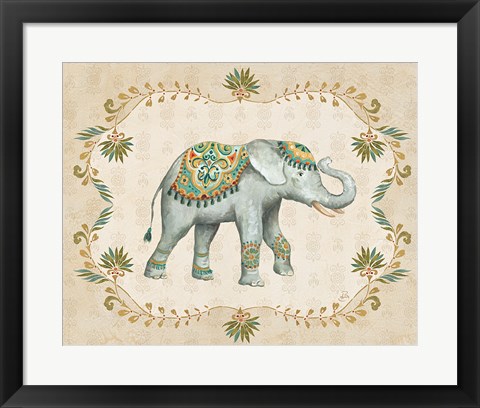 Framed Elephant Walk IV Print