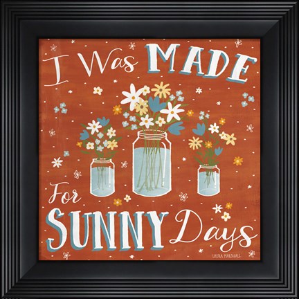 Framed Summer Sunshine VII Print