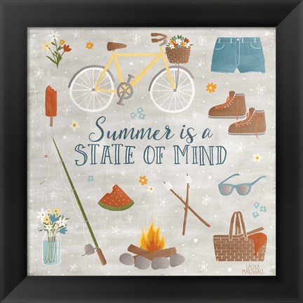 Framed Summer Sunshine I Print