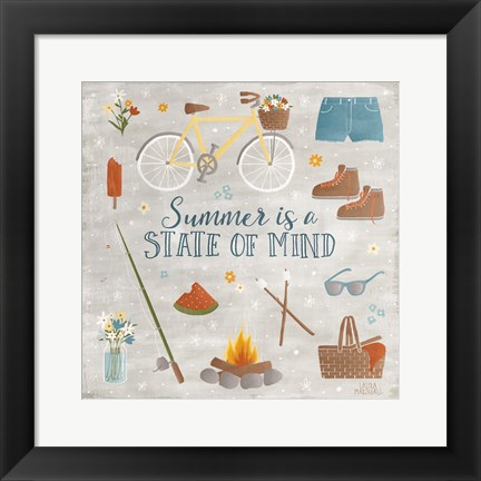 Framed Summer Sunshine I Print