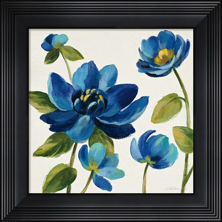 Framed Seaside Garden I Print