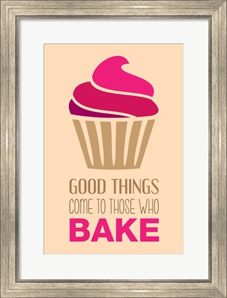 Framed Good Things Come To Those Who Bake- Strawberry Print