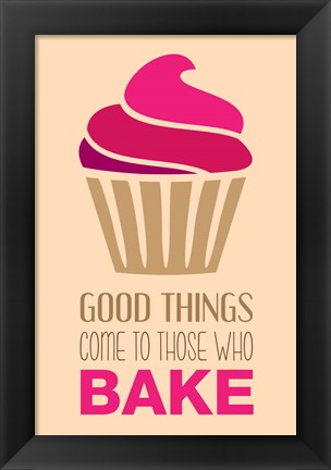 Framed Good Things Come To Those Who Bake- Strawberry Print