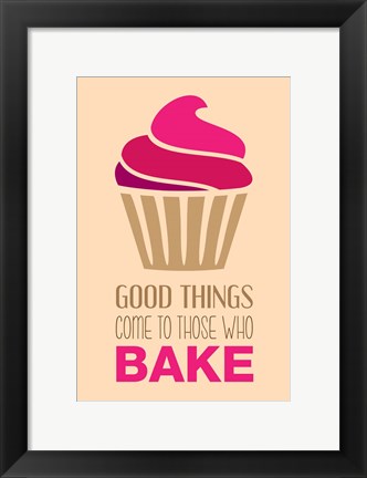 Framed Good Things Come To Those Who Bake- Strawberry Print