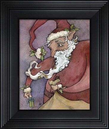 Framed Santa II Print