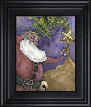 Framed Santa III Print