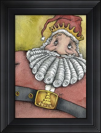 Framed Santa IV Print