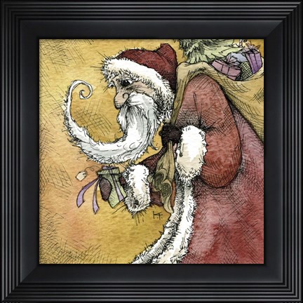 Framed Santa VI Print