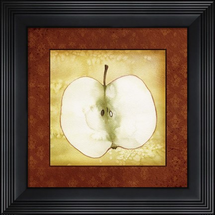 Framed Slice Apple Print