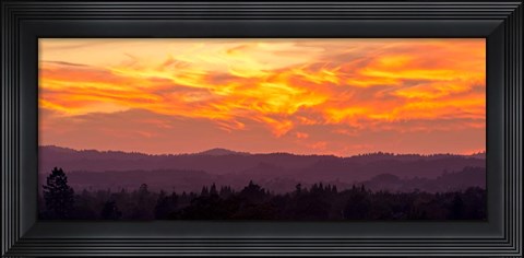 Framed Blazing Sunset Print