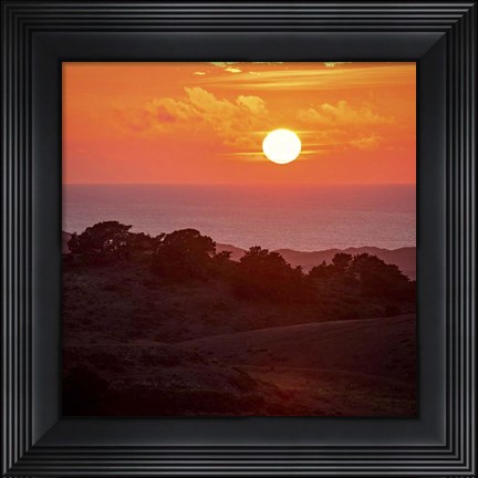 Framed Mt Vision Sunset Print