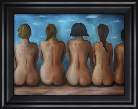 Framed Beach Bums Print