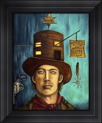 Framed Billy The Kid Print