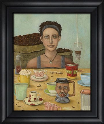 Framed Coffee Addict Print