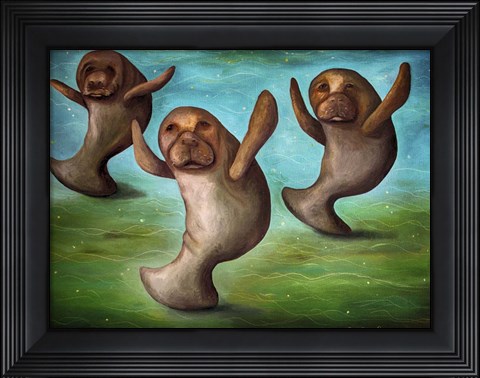 Framed Dance Of The Manatees Print