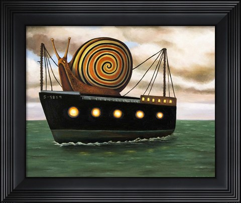 Framed Es Cargot Print