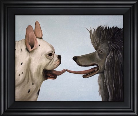 Framed French Kiss Print