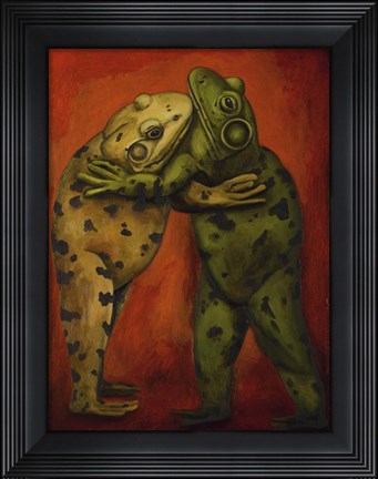Framed Frogdancers Print