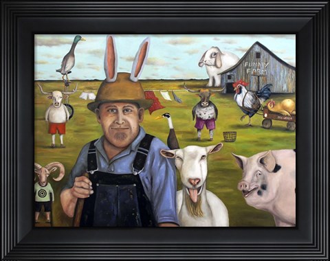 Framed Funny Farm 1 Print