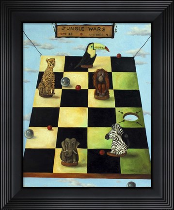 Framed Jungle Wars Print