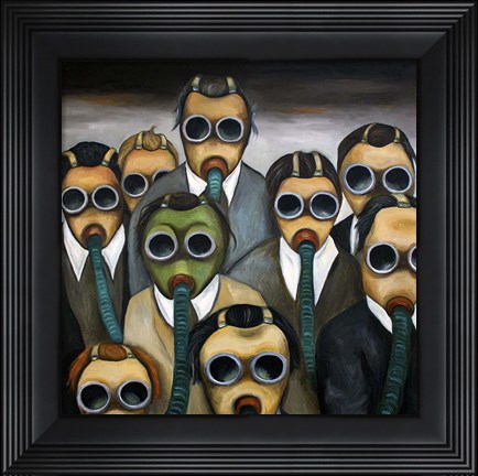 Framed Outsider The Meeting Print