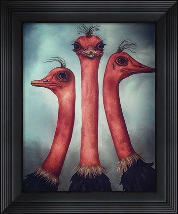 Framed Posers 4 Print